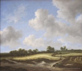 Landschaft mit einem Weizenfeld