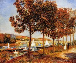 Die Brücke von Argenteuil im Herbst
