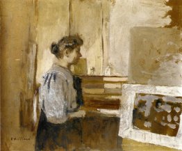Frau im Studio