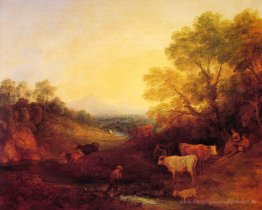 Landschaft mit Vieh