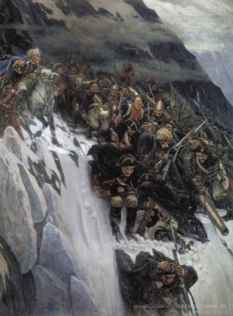 Russische Truppen unter Suworow überquert die Alpen