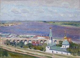 Skizzieren Sie für das Gemälde "Gorki und Schaljapin in Nischni