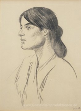 Porträt von Suzanne Valadon Zeichnung