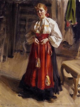 Mädchen in einem Kostüm Orsa