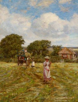 A Woman Hayraking