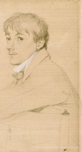Jean-Louis Provost, sitzen und legte seinen linken Arm auf der L