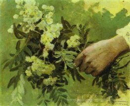 Eine Hand mit Blumen