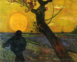 Sämann bei untergehender Sonne