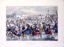Central Park, Winter. Die Skating Pond