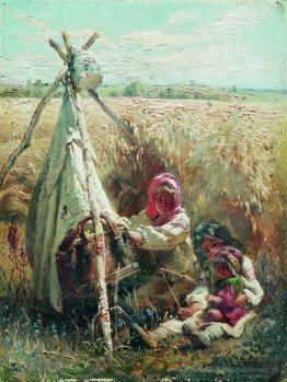 Kinder in einem Feld