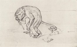 Affe und die Gläser