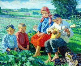 Wenig Konzert mit Balalaika
