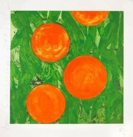 Vier Orangen