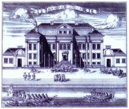 St. Petersburg. Blick auf den Winterpalast von Peter I.