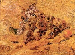Stillleben mit Trauben, Birnen und Zitronen
