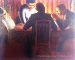Vier Figuren AN EINEM TISCH