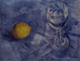 Glas und Zitrone