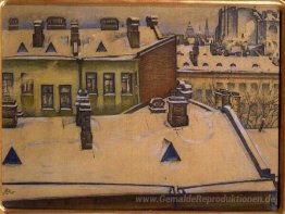 Dachlandschaft im Schnee