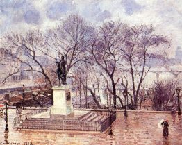 Die erhöhte Terrasse des Pont Neuf, Place Henri IV, Nachmittag,