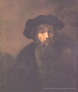 Bärtigen Mannes mit einem Barett