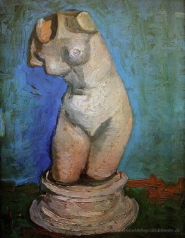 Gips-Statuette eines weiblichen Torsos