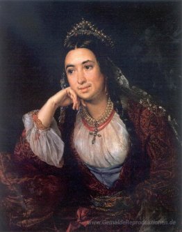 Porträt eines Schriftstellers V.I.Lizogub