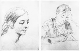 Portrait einer jungen Frau. Mädchen liest ein Buch
