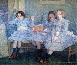 Drei Kinder in Blue