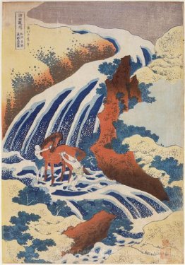 Wasserfall Yoshino in der Provinz Yamato, wo Yoshitne gewaschen
