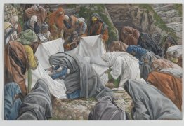 Die Heilige Jungfrau Küsse das Antlitz Jesu, bevor er auf der Sa