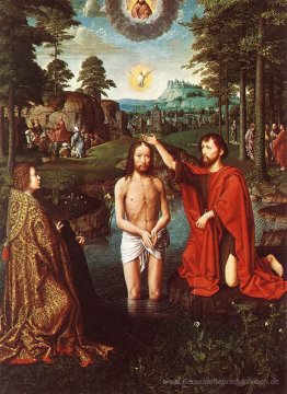Die Taufe Christi (Zentralbereich des Triptychons)