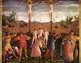 St. Cosmas und St. Damian Crucifixed und Stoned