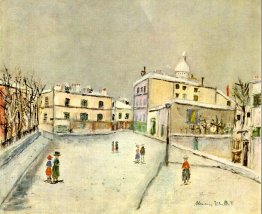 Schnee über Montmartre