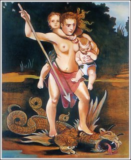 Dragon Slayer mit zwei Söhnen