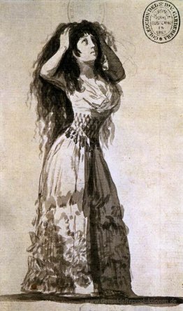 Die Herzogin von Alba, Arrangieren, ihr Haar