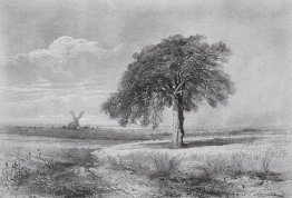 Landschaft mit einer Mühle