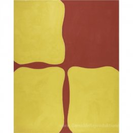 Abstrakte Kunst (rot und gelb)