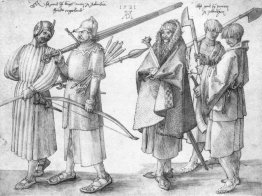 Irische Soldaten und Bauern