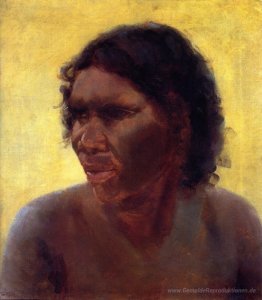 Portrait eines Aborigine-Frau (Maria Yulgilbar)