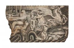 Studie für die Chariot von Poseidon Mural