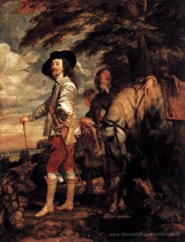 Charles I, König von England an der Jagd
