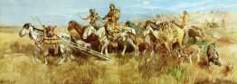 Indische Frauen bewegen Camp