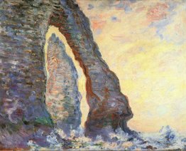 The Rock Nadel durch die Porte d'Aval gesehen