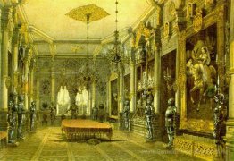 Rittersaal in Verkiai Palace, Vilnius, Litauen