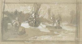 Skizze der Szene aus Varangian Leben