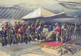 Gegenbesuch des Vizekönigs zu Maharaja von Kaschmir