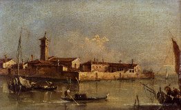 Blick auf die Insel von San Michele in der Nähe von Murano, Vene