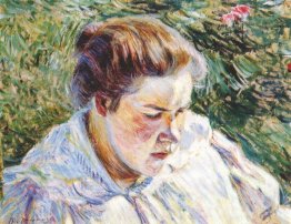 Mädchen, das im Sonnenlicht