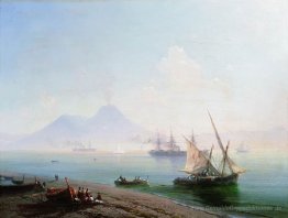Die Bucht von Neapel in der Früh