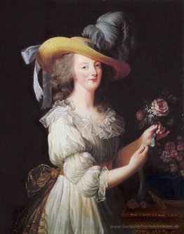 Marie Antoinette in einer Musselinkleid